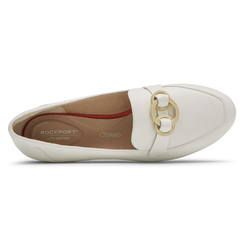 Rockport Loafers For Womens White - Total Motion Tavia Ring - EA3851092